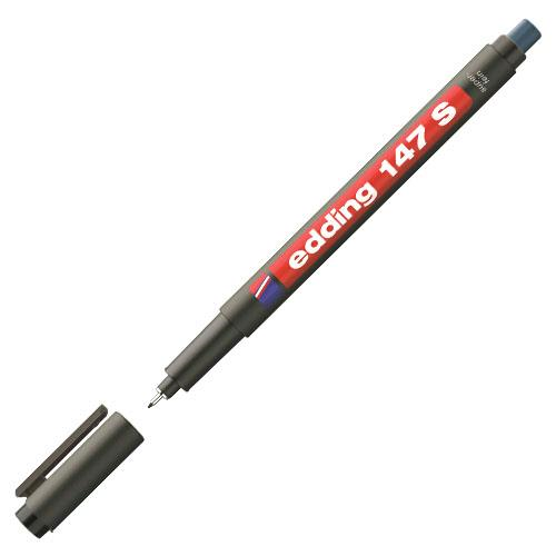 Edding 147S Siyah Asetat Kalemi Silgili