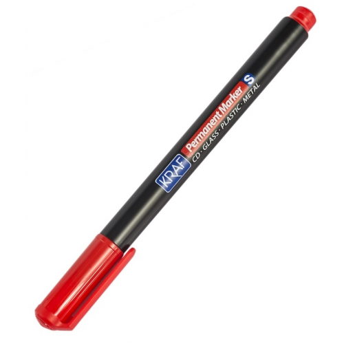 Kraf 290S Kırmızı Asetat Kalemi 