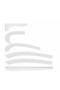 Plastik Riga Cetvel Takımı 6 Parça