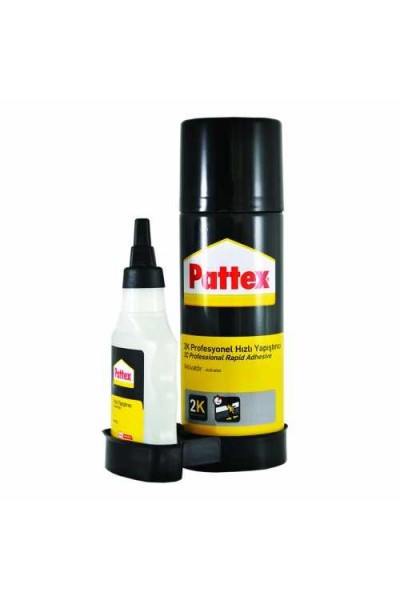 Pattex 2K Aktivatörlü Profesyonel Hızlı Yapıştırıcı (200ml Aerosol+50ml Şişe) Pattex 2K Aktivatörlü Profesyonel Hızlı Yapıştırıcı (200ml Aerosol+50ml Şişe)