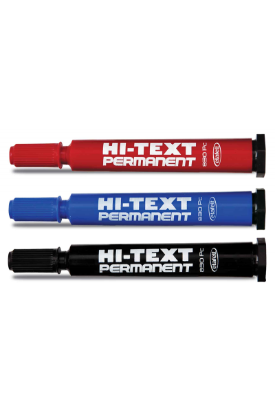 Hı-Text 830 PB Kırmızı Permanent Koli Kalemi Hı-Text 830 PB Kırmızı Permanent Koli Kalemi