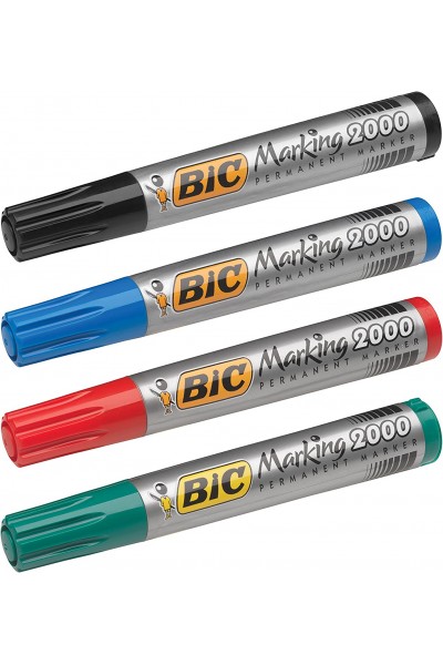 Bic 2000 Yuvarlak Uçlu Kırmızı Permanent Marker Koli Kalemi Bic 2000 Yuvarlak Uçlu Kırmızı Permanent Marker Koli Kalemi