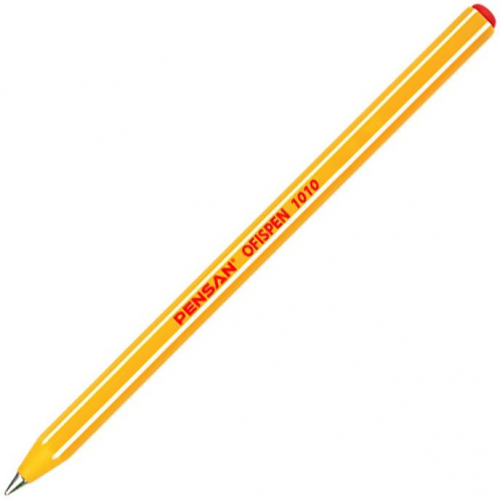 Pensan Ofispen Kırmızı Tükenmez Kalem 1010 1mm Uç 
