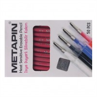 Metapın Isı Ve Ütü ile Uçan Kalem Kırmızı Refil 0,7 mm (50 Lİ KUTU)