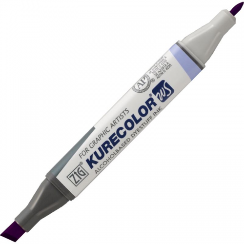 Zig Kurecolor Twins S KC-3000 609 DEEP VIOLET Derin Mor Renk Tekstil Kumaş Boya Kalemi