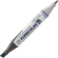 Zig Kurecolor Twins S KC-3000 833 (825) BLUE GRAY Mavi Gri 2 Renk Tekstil Kumaş Boya Kalemi
