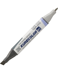 Zig Kurecolor Twins S KC-3000 W02 WARM GRAY Sıcak Gri 2 Renk Tekstil Kumaş Boya Kalemi